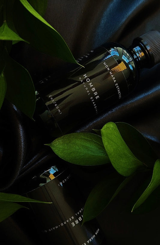 hombre natural beard+hair oil